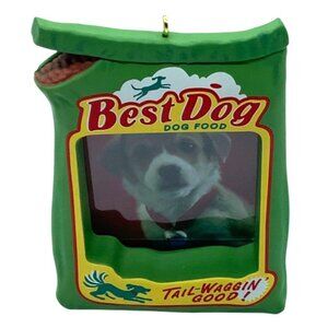 Hallmark Keepsake Best Dog Photo Holder Christmas Ornament Tom Best 3.5"